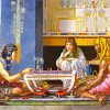 Egyptian Chess Players paint by numbers