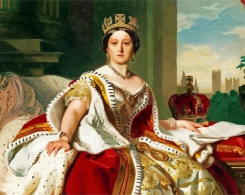 Elegant Queen Victoria paint by numbers