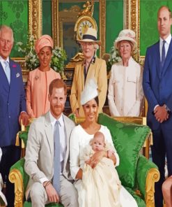 England Royal Family paint by numbers