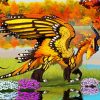 Fantasy Butterfly Dragon paint by numbers