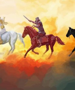 Four Horsemen Of The Apocalypse paint by numbers