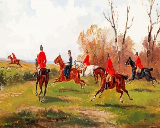 Foxhunt Art paint by numbers