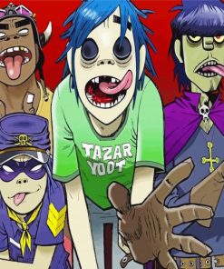 Gorillaz Music Brand paint by numbers