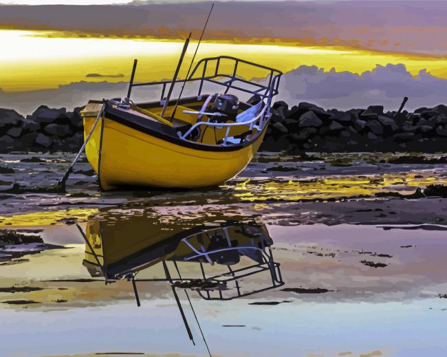 Guernsey Fishing Boat paint by numbers