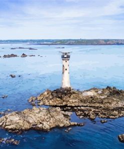 Guernsey Lighthouse paint by numbers