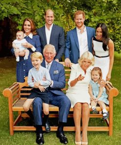 Happy England Royal Family paint by numbers