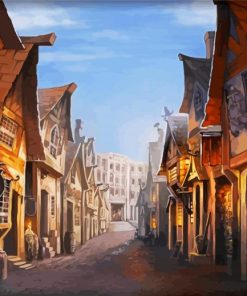 Harry Potter Diagon Alley Art Piant by numbers