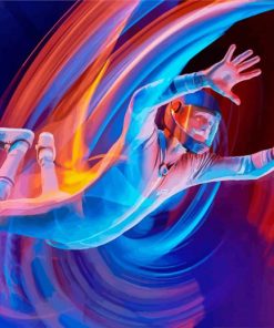 Indoor Skydiving Art paint by numbers