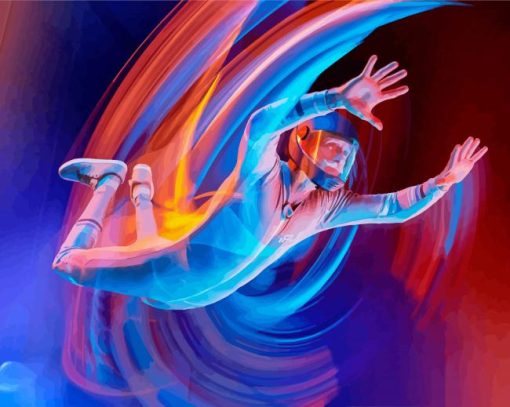 Indoor Skydiving Art paint by numbers