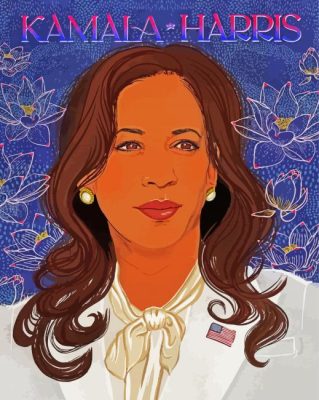 Kamala Harris Art paint by numbers