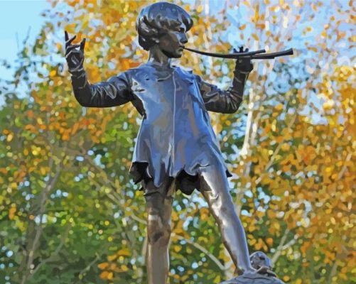 London Peter Pan Statue Paint by numbers