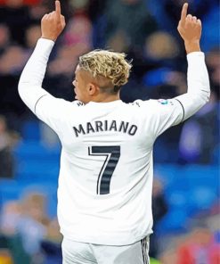 Mariano Diaz Footballer paint by numbers