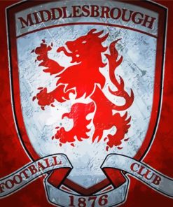 Middlesbrough FC Logo paint by numbers