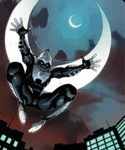 Moon knight paint by numbers