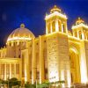 Morazán Plaza At Night paint by numbers