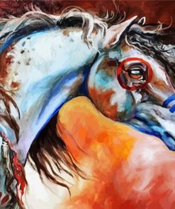 Native American Horse Art paint by numbers