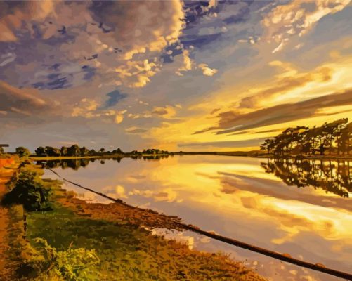 New Forest Park National Landscape paint by numbers