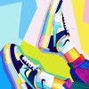 Nike Air Force Pop Art paint by numbers