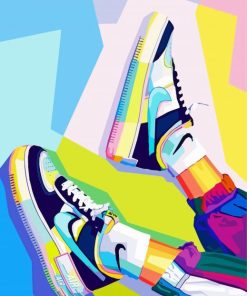 Nike Air Force Pop Art paint by numbers