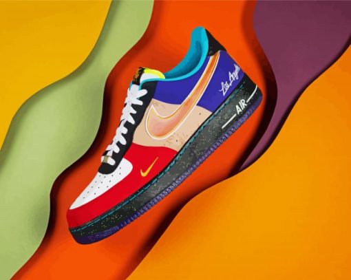 Nike Air Force Shoes paint by numbers