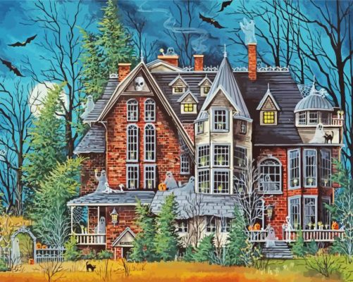old Victorian House paint by number