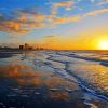 Ostend Beach At Sunset paint by numbers