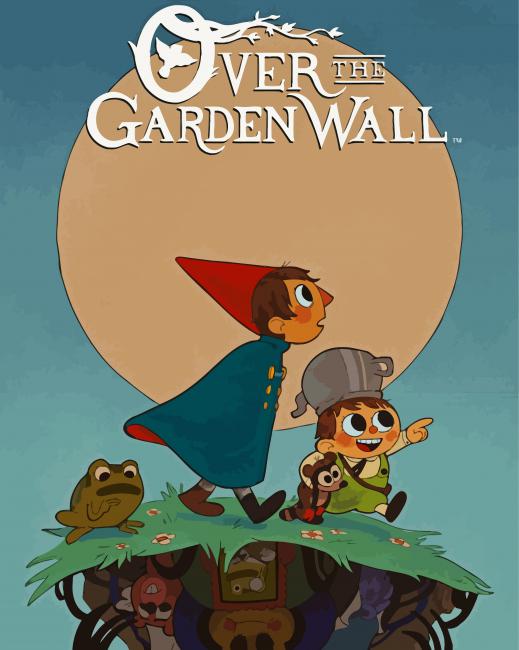 Over The Garden Wall Poster paint by numbers