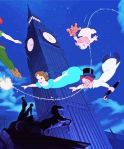 Peter Pan And Friends In London paint by numbers