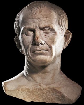 Buste De Cesar Portrait paint by numbers
