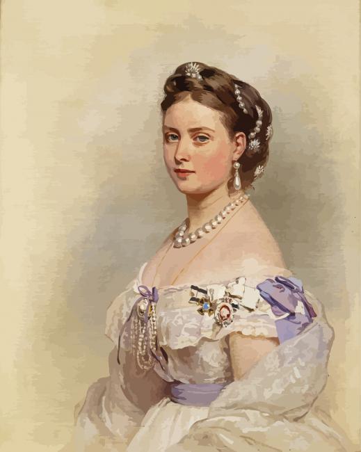Aesthetic Queen Victoria paint by numbers