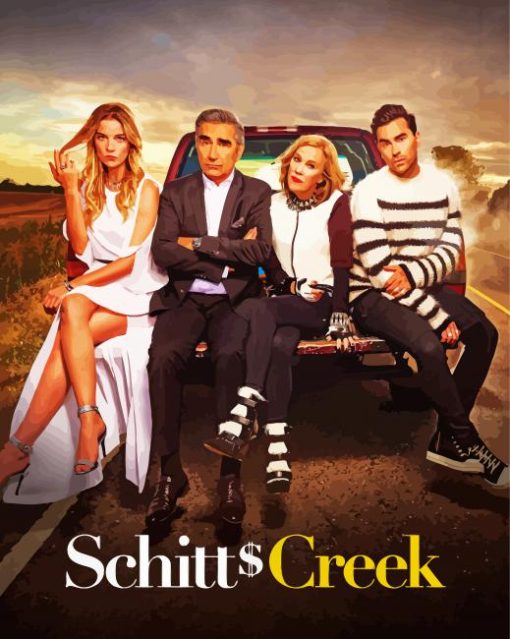 Schitts Creek Sitcom Poster paint by numbers