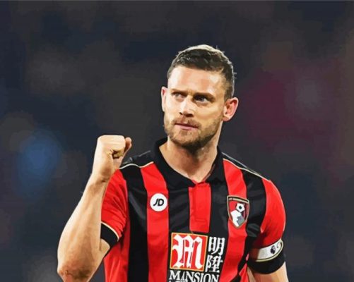 Simon Francis Footballer paint by numbers