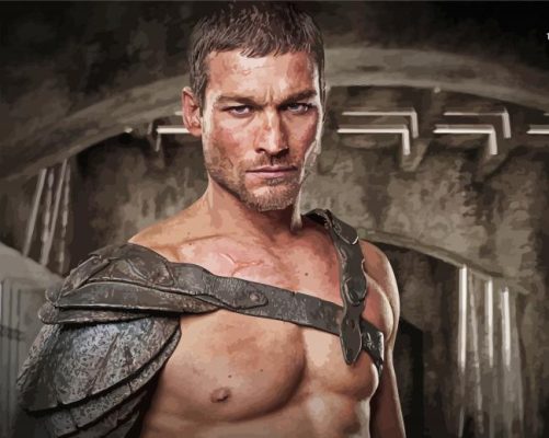 Spartacus Gladiator Character paint by numbers