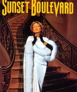 Sunset Boulevard Movie paint by numbers