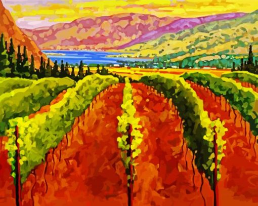 The Barossa Vineyard Art paint by numbers