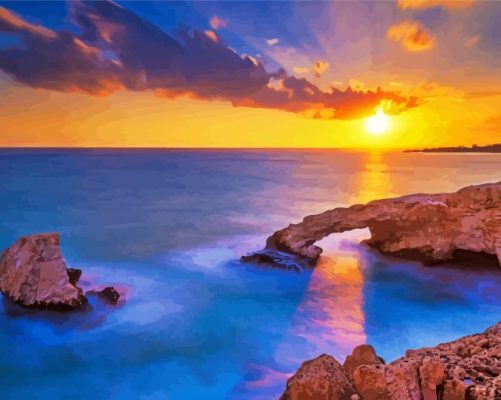 The Love Of Bridge In Protaras paint by numbers