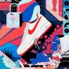 The Nike Air Force Art paint by numbers