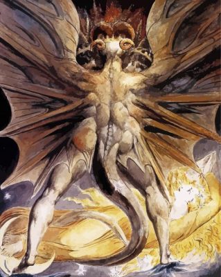 The Great Red Dragon And The Woman Clothed With The Sun paint by numbers