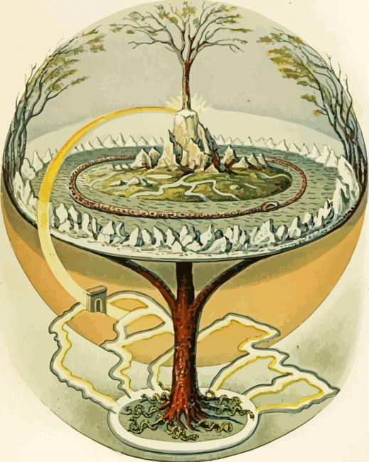 The World Tree Yggdrasil paint by numbers