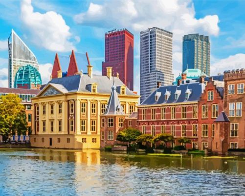 The Hague City paint by numbers