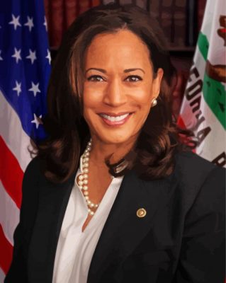 Vice President Kamala Harris paint by numbers