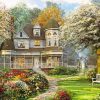 Victorian House Garden paint by number