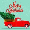 Vintage Christmas Pick Up paint by numbers