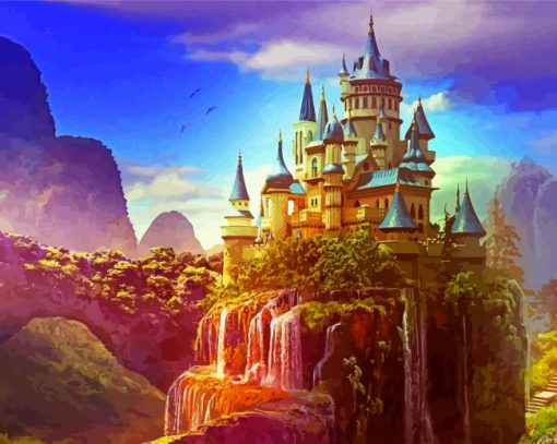 Wonderful Fairy Castle paint by numbers