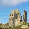 Aesthetic Corfe Castle paint by numbers