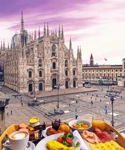 Breakfast In Milan View paint by numbers