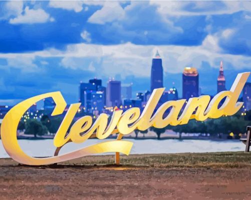 Cleveland City paint by numbers