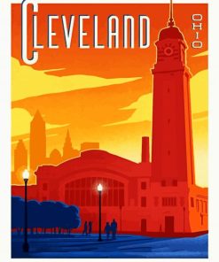 Cleveland Poster paint by numbers