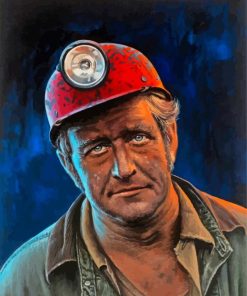 Coal Miner Paint by numbers