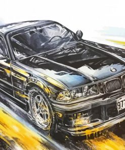 Luxury BMW E36 Art paint by numbers